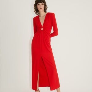 Red Long Sleeve Dress